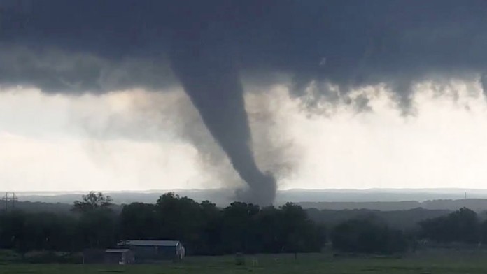 Tornádo v Oklahome.