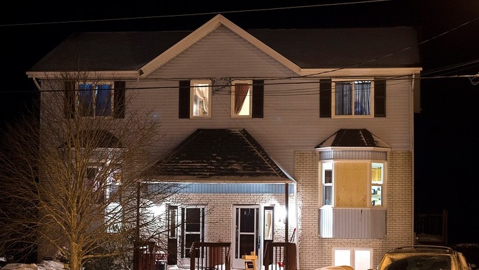 Dom, v ktorom zatkli jedného z podozrivých.