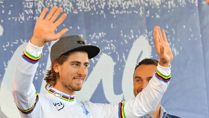 Organizačný tím Petra Sagana pripravil stretnutie pod názvom "Vitaj Peťo", ktorý takto privítal fanúšikov.