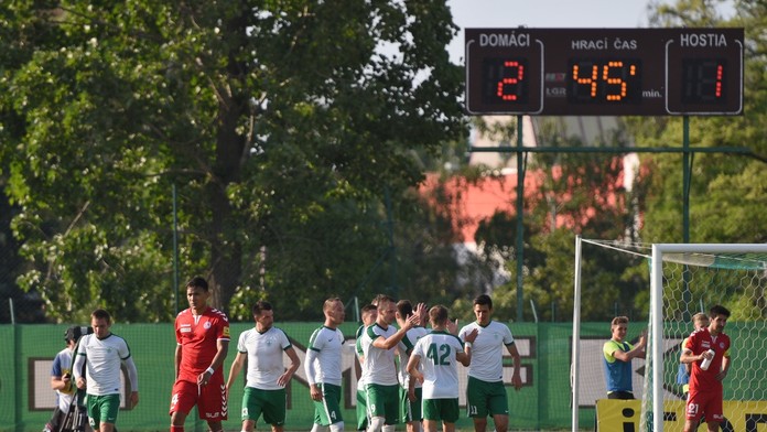 Radosť Skaličanov po strelení víťazného gólu na 2:1.