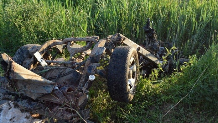 Zdemolovaná Suzuki Vitara.