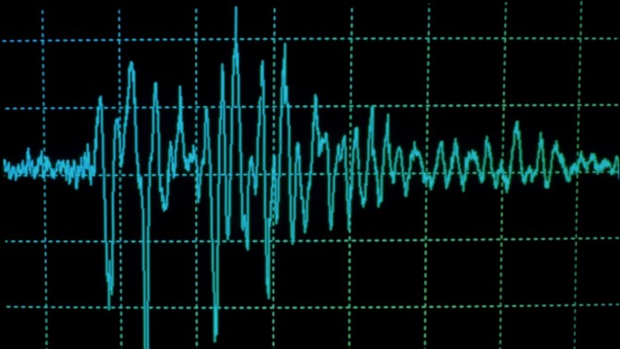 Graf znázorňujúci zemetrasenie.