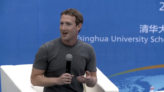 Mark Zuckerberg na stretnutí v Číne