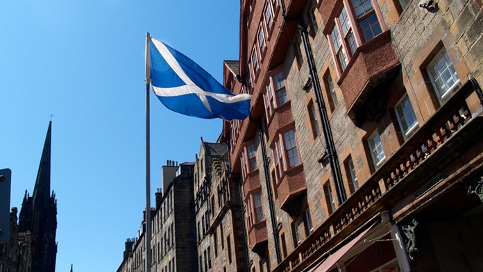 Škótska vlajka.