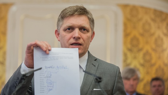 Robert Fico a Váhostav.
