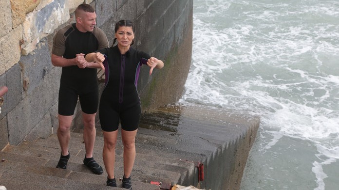 Mamba mala z rozbúreného mora obavy