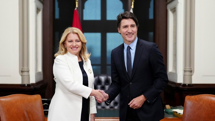 Zuzana Čaputová a Justin Trudeau
