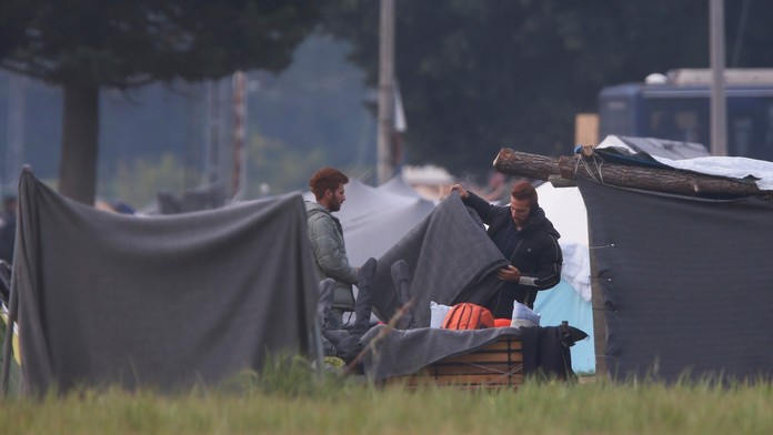 Najväčší provizórny utečenecký tábor v gréckej obci Idomeni.