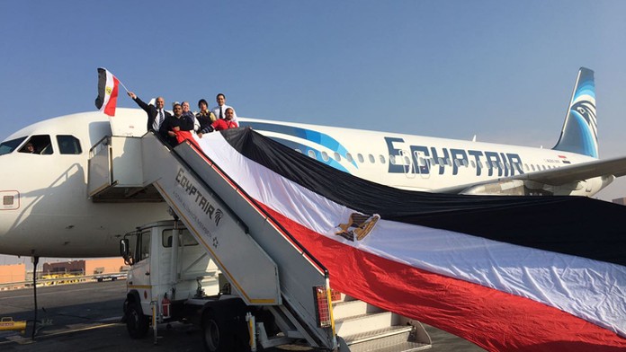 Lietadlo EgyptAir.