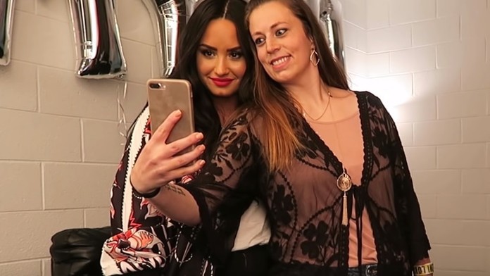 Demi Lovato s fanúšičkou