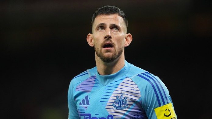 Martin Dúbravka počas zápasu na ihrisku Manchestru United
