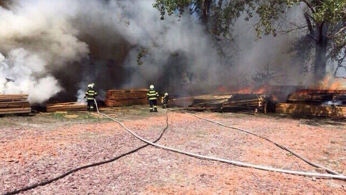 Požiar v Topoľnici.