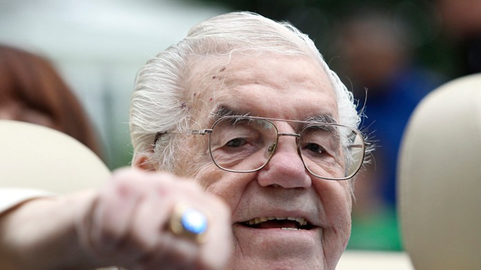 Promotér Louis "Lou" Duva na archívnej snímke.