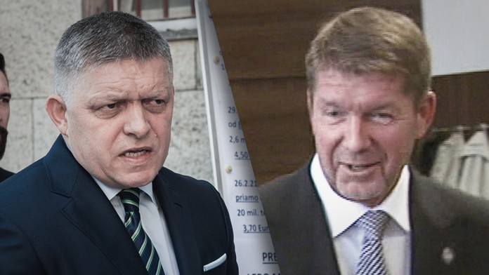 Robert Fico a Miroslav Výboh na archívnych snímkach.