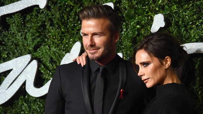 Bývalá futbalová hviezda David Beckham a jeho manželka a návrhárka Victoria Beckhamová