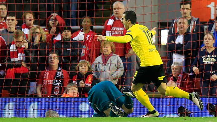 Henrich Mchitarjan na archívnej snímke.