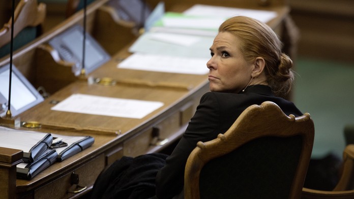 Dánska ministerka pre integráciu Inger Stöjbergová z Liberálnej strany.