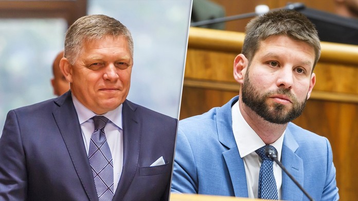 Robert Fico a Michal Šimečka