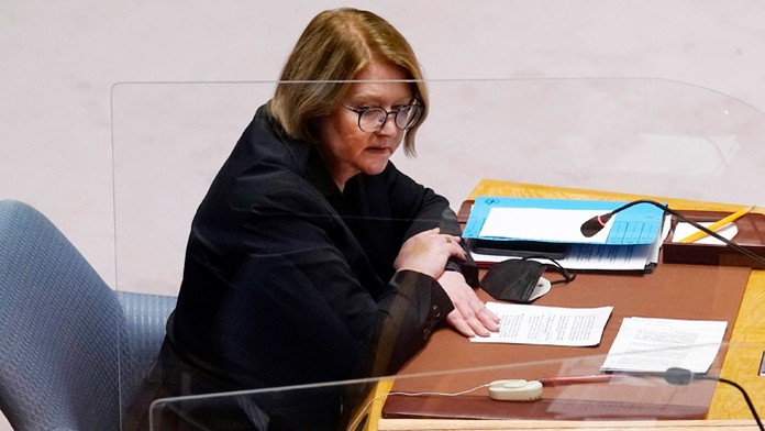 Nemecká veľvyslankyňa pri OSN Antje Leendertseová.