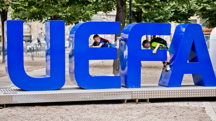 Na snímke nápis UEFA EURO 2016