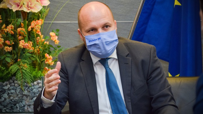 Jaroslav Naď počas rozhovoru.