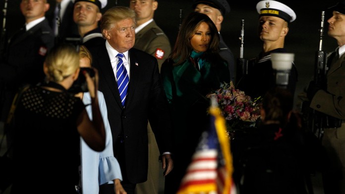 Americký prezident Donald Trump v Poľsku.