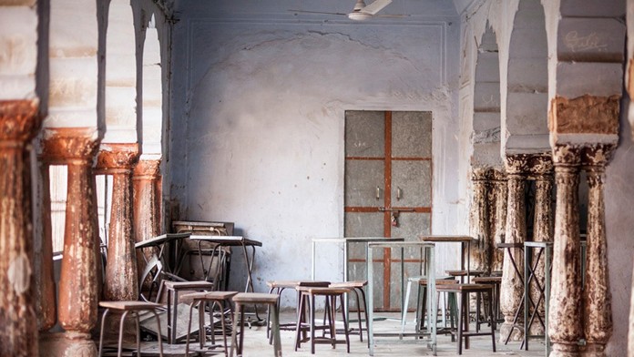 Inernátna škola v Indii.