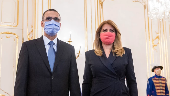 Generálny prokurátor Maroš Žilinka a prezidentka Zuzana Čaputová.