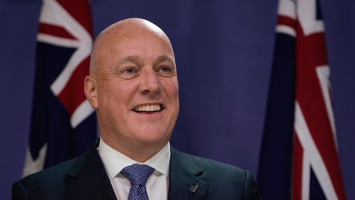 Na archívnej snímke z 20. decembra 2023 novozélandský premiér Christopher Luxon.