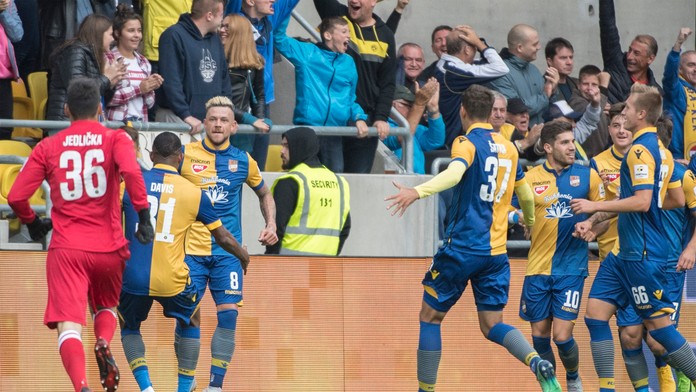 Na snímke futbalista Dunajskej Stredy Erik Pačinda.