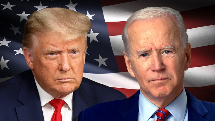 Joe Biden a Donald Trump.