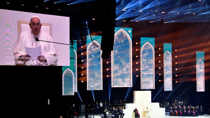 Pápež na návšteve v Budapešti.