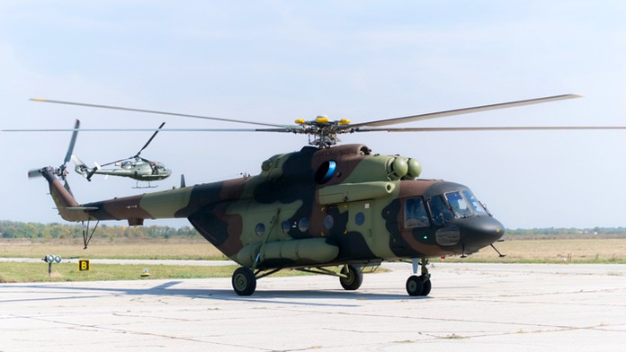 Vrtuľník ruskej výroby typu MI-17 