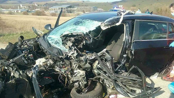 Nehoda pri obci Kostolná-Záriečie.