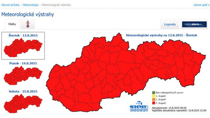 Extrémne teploty nás potrápia aj dnes.