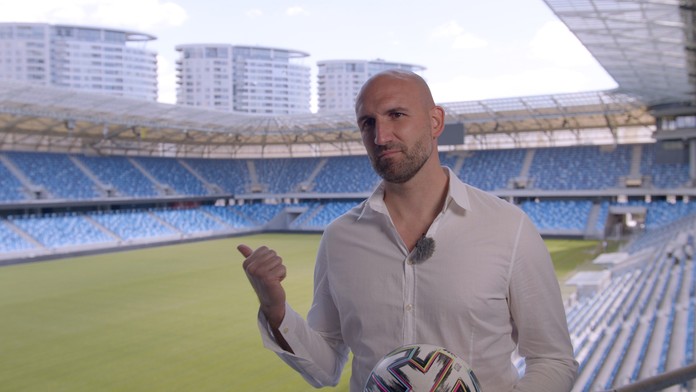 Róbert Vittek na Národnom futbalovom štadióne.