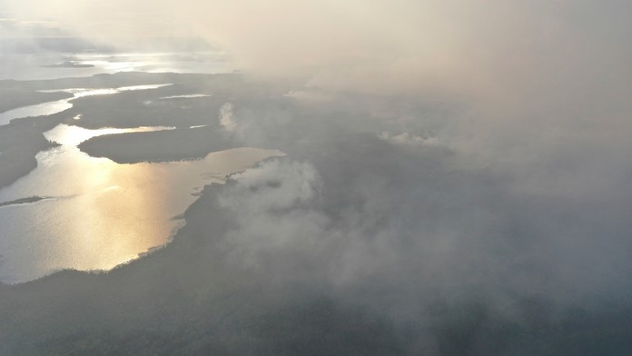 Dym z lesných požiarov