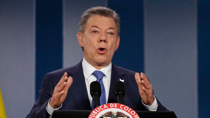 Kolumbijský prezident Juan Manuel Santos.