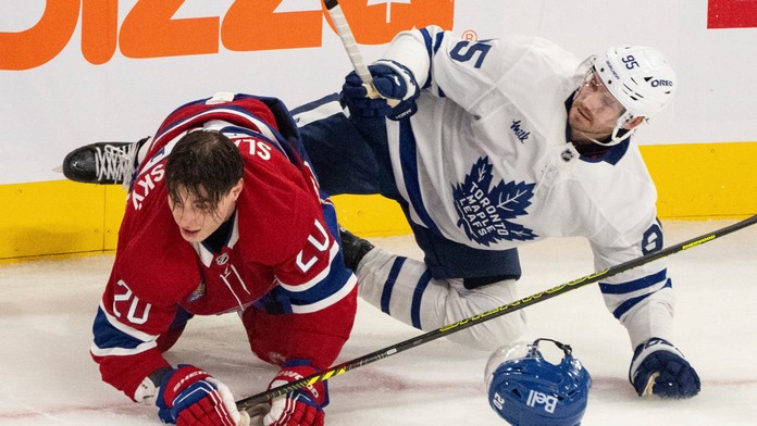 Juraj Slafkovský asistenciou prihral na jediný gól zápasu.