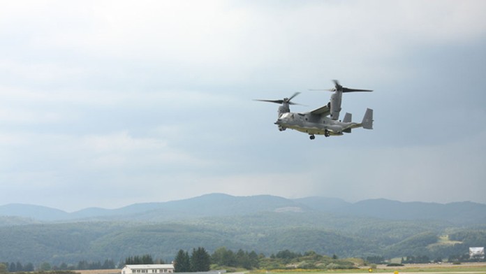 Bojové lietadlo CV-22 Osprey.