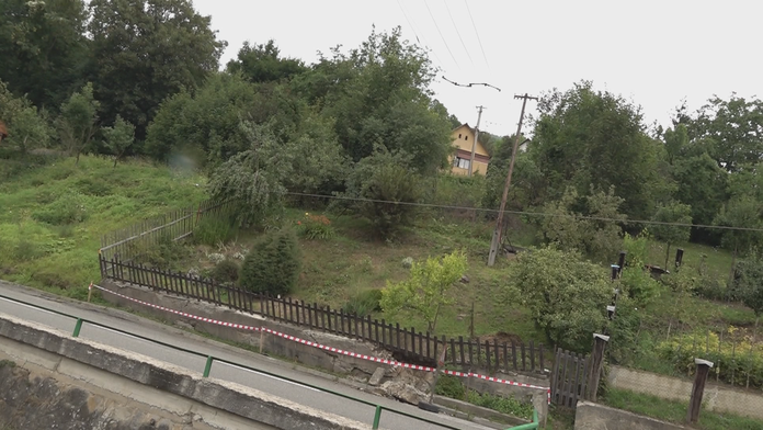 Nebezpečný svah v Červenom Kameni