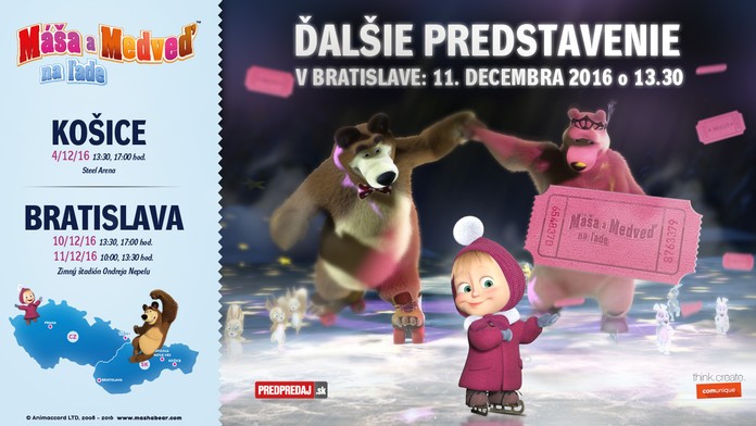 Máša a medveď na ľade