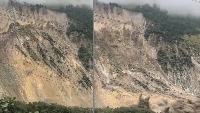 VIDEO: Ďalší masívny zosuv v Nepále. Do doliny sa zrútil obrovský kus hory, ktorý prehradil rieku