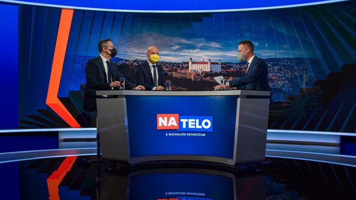 Ladislav Kamenický a Branislav Gröhling v Na telo.