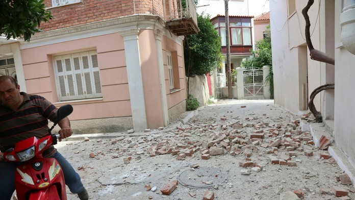 Zemetrasanie na ostrove Lesbos.
