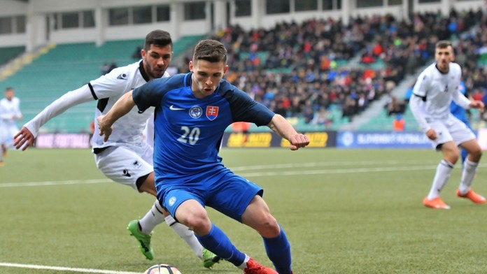 Nicolas Špalek (Slovensko) v súboji s Irlianom Cekom (Albánsko).