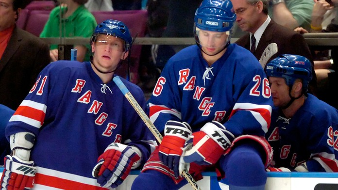 Marcel Hossa a Martin Ručinský (26) na archívnej snímke z apríla 2006.