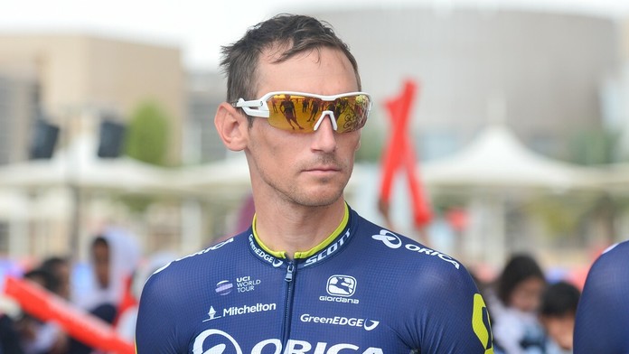 Roman Kreuziger v drese stajne Orica-Scott.