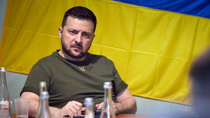 Zelenskyj na návšteve Mykolaiva.