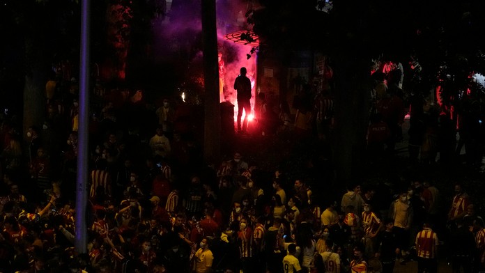 Oslavy titulu v Madride.